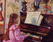 Young Girl at the Piano - 阿曼·吉约曼